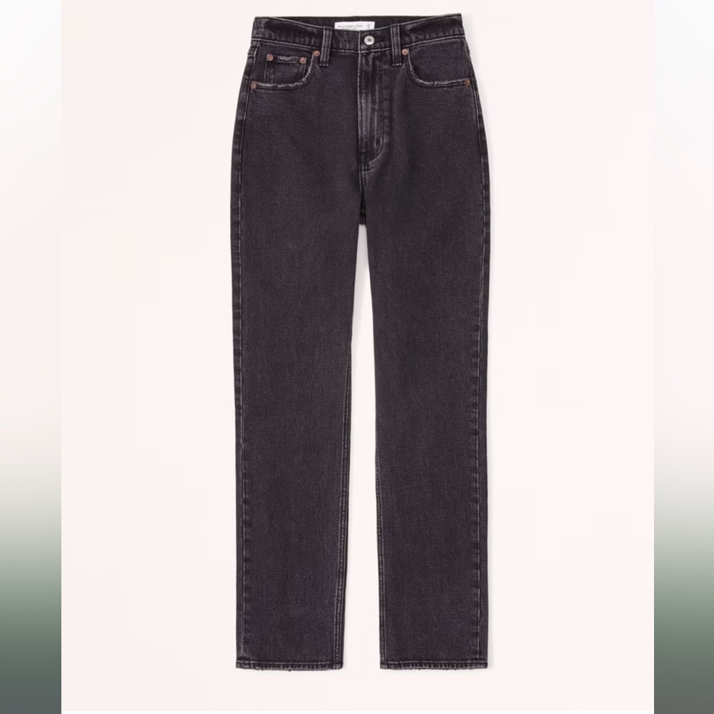 NWT A&F Women's Curve Love Ultra High Rise Ankle Straight